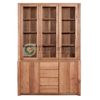 Contemporary Cabinet Whit Glass