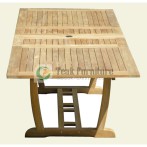 Square Extendable Teak Garden Table