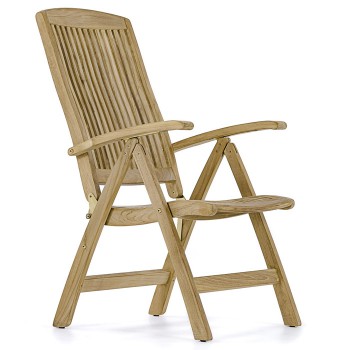 Deluxe Folding Reclining Arm Chair